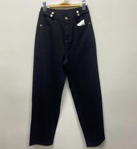 210WS腰头五粒扣牛仔长裤30821（黑） 秋季 309133000028