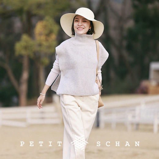 PETIT SCHAN小闪 CLO#202 Opéra 欧培拉 羊毛羊绒无袖廓形背心 商品图3
