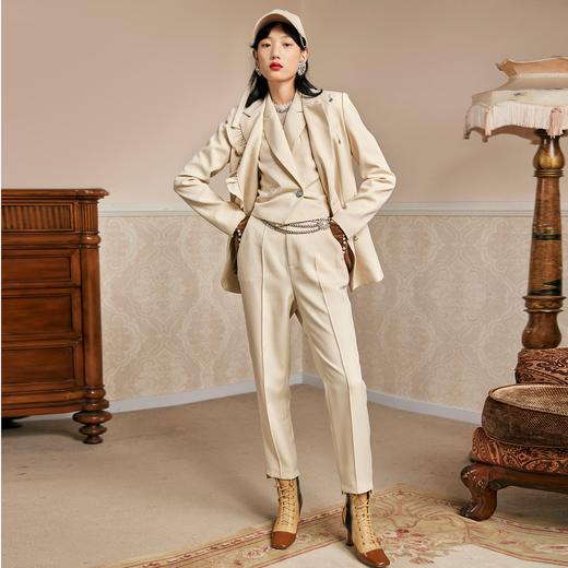 MAXRIENY | 时髦OL烟管裤2023秋季高腰休闲裤显瘦九分裤(货号:MC87PA514) 商品图1