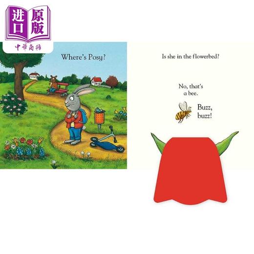 【中商原版】波西和皮普 在公园 触摸翻翻书 Pip and Posy Where Are You At the Park英文原版进口 儿童纸板书 亲子故事绘本 商品图3