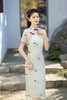 春款年轻改良旗袍中长双层修身少女素雅旗袍ZA209 商品缩略图2