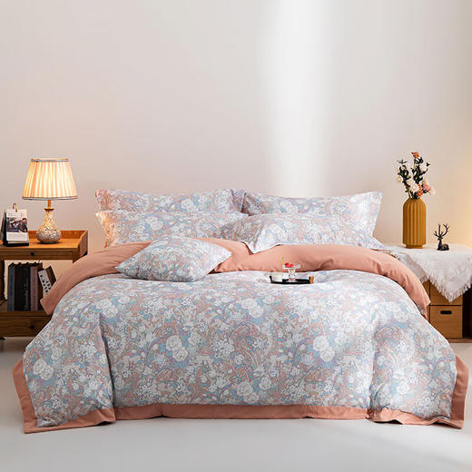 百丽安娜（Belle Anna）磨毛数码印花四件套梦幻花园 商品图0