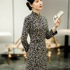 复古阔太太九分袖春装贵夫人碎花旗袍裙SYG672 商品缩略图2