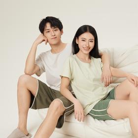 连绵·棉氨凉感短袖短裤情侣家居服（男/女）