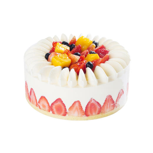 【高品质】和风甜心草莓 生日奶油蛋糕 新鲜水果 武汉三环内配送 提前48小时预定 商品图5