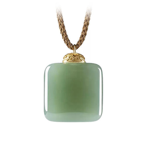 【经典】晴水和田玉方形小无事牌 玉质温润 厚实饱满 商品图3