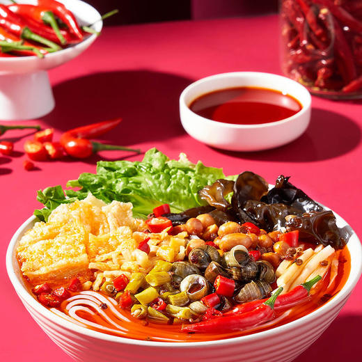 拾小桂螺蛳粉礼盒装 310g*6袋原味麻辣味 商品图5