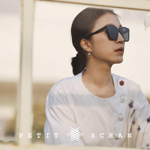 PETIT SCHAN小闪 CLO#237 Nautical diary 航海日记 开叉系带设计落肩短袖 商品图0