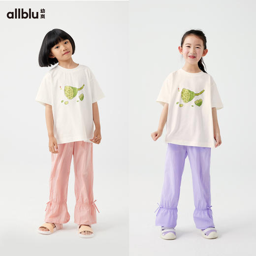 【Zui划算】幼岚「飞天裤」新中式梭织长裤轻薄强韧24夏儿童裤子廓形立体有型ZY 商品图2