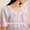 【法式蕾丝】金三塔真丝睡衣女100%桑蚕丝春夏宽松短袖方领衣裤套  YSFEB403 商品缩略图3