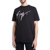Giuseppe Zanotti 男士签名涂鸦徽标印花棉质圆领短袖T恤 黑色 ERU2015002 商品缩略图1