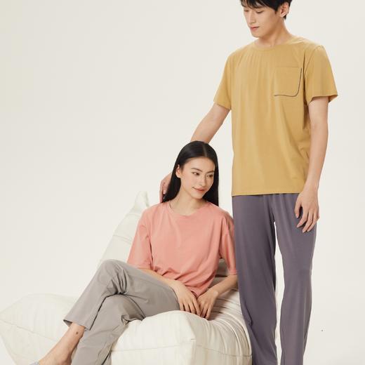 连绵·莫代尔凉感短袖长裤睡衣套装（男/女） 商品图5