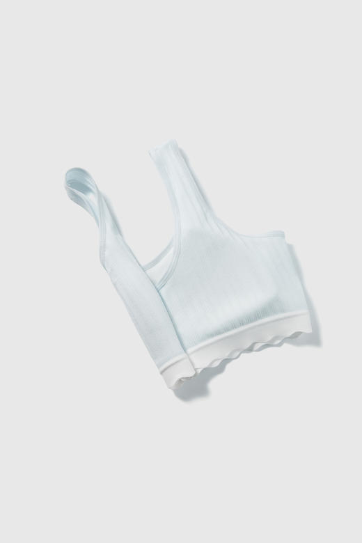 【第二件 0 元｜ 满2件 5 折】【秀黛】提花条纹二阶背心少女背心【套头】L5114100T【门店同款】【如遇缺货自动退款，介意勿拍】 商品图6