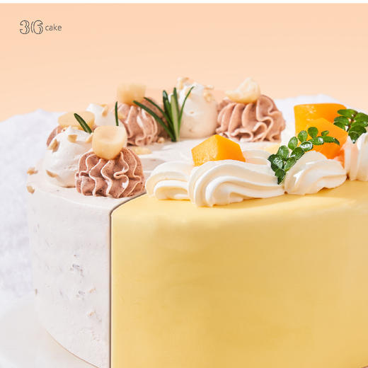 芒芒朗姆双拼冰淇淋蛋糕，可选1.5/磅 商品图1