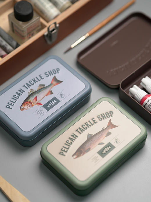 PTS鹈鹕钓 复古饵盒 小物钓收纳盒 商品图3