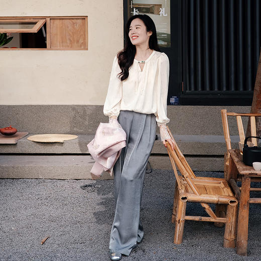 【福利清仓】松紧腰 慵懒宽松阔腿裤 商品图3