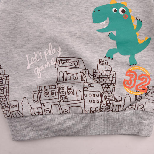 棉果果春秋季男童小毛圈套头T恤卫衣M112180220107 商品图8