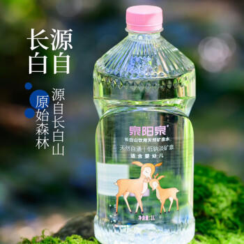 泉阳泉（QUANYANGQUAN）长白山天然矿泉水 低钠淡矿 1L*12瓶 整箱 /水饮冲调 /饮用水 /矿泉水 商品图0