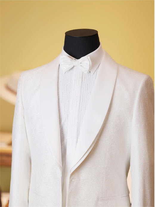 callisto经典白色佩斯利礼服 STFJK002D 商品图0