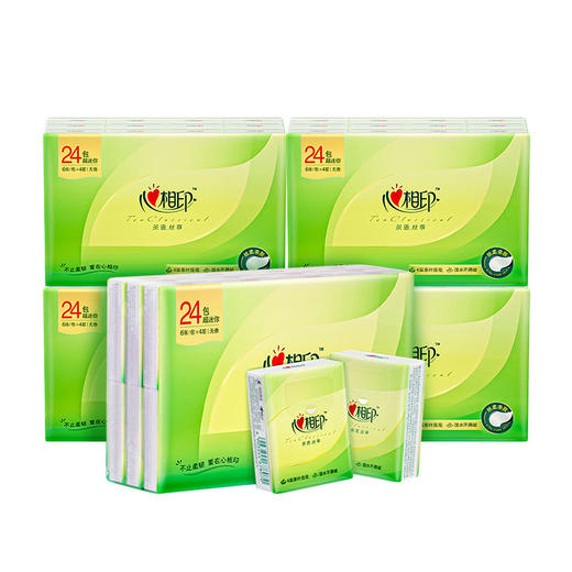 5C3624（条装）手帕心相印茶语丝享系列24包装四层纸手帕（超迷你）5条装 商品图0