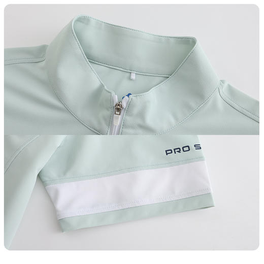 BNS-109A（PROSIMON高尔夫男款春夏拉链立领简约风短袖T恤） 商品图2