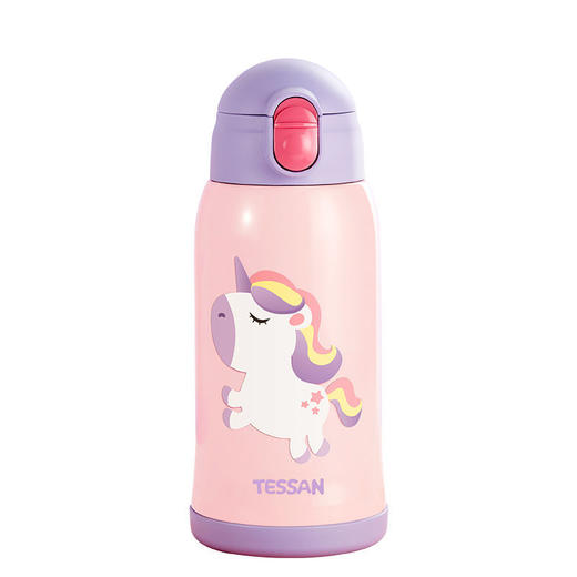 TESSAN儿童保温杯带吸管316食品级女孩男童小学生幼儿园水壶水杯 商品图9
