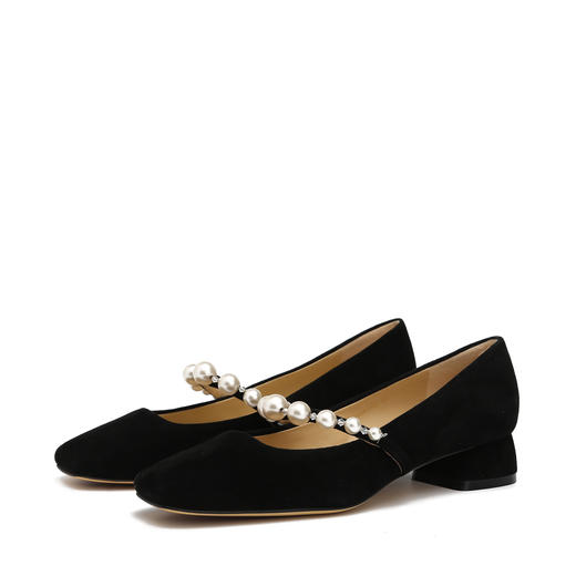 逸红颜小集市#「珍珠玛丽鞋」鞋面、内里、垫脚皆为高奢小羊皮, 错落有致的珍珠点缀,温柔雅致,你的旗袍必备单鞋 商品图10