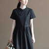 裁缝学苑AS209复古中式改良麻棉立领裙短袖a字连衣裙纸样女装裙子样板 商品缩略图5