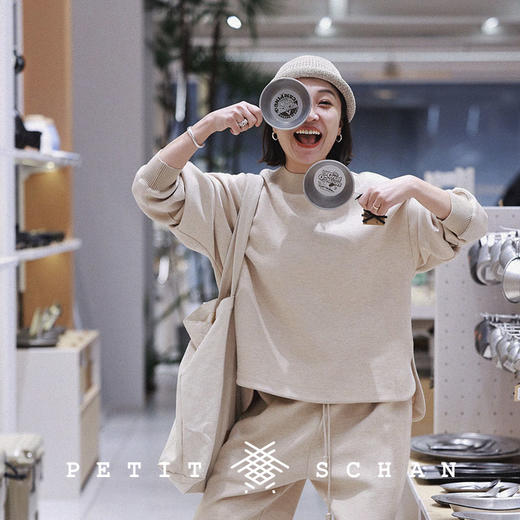 PETIT SCHAN小闪 CLO#213 naturally 自然而然 澳洲进口羊毛混纺套头卫衣/卫裤 商品图2