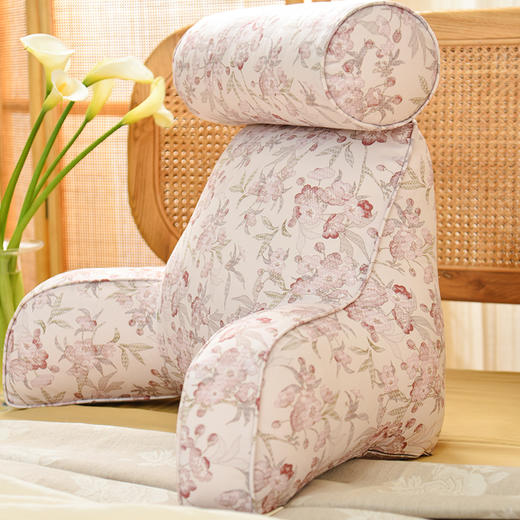 桃花夭夭多功能靠枕床头靠垫软包大靠背 商品图0