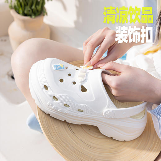 匹克态极奶酪洞洞鞋女鞋夏季新款时尚增高百搭拖鞋女ET42042L 商品图4