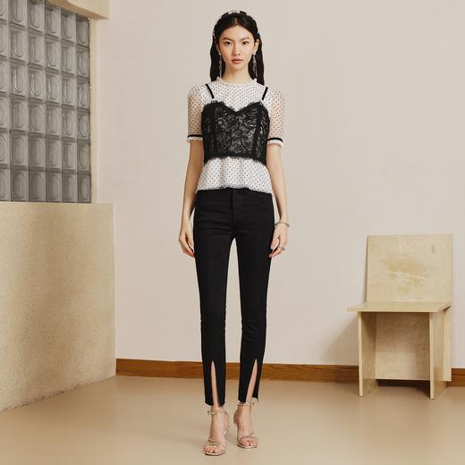 MAXRIENY | 法式复古氛围感蕾丝小吊带上衣女背心雪纺衫2023夏季(货号:MS88TP043D00) 商品图1