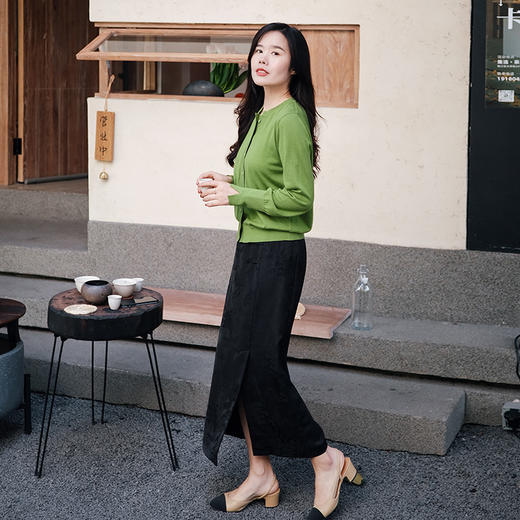 【福利清仓】新中式国风半身裙2024新款复古气质盘扣长裙 商品图3