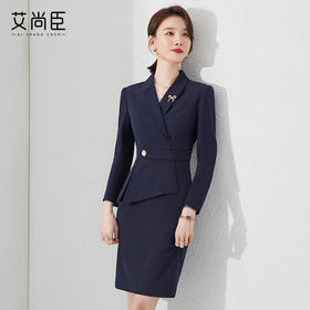 气质连衣裙遮肚显瘦春夏新款前台职业套装收腰西装美容院高端正装