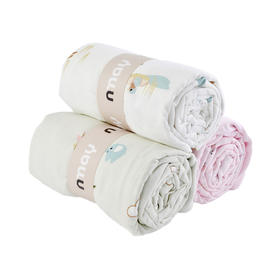 德国nmay 婴童盖毯4层竹纤维纱布盖毯吸湿透气新疆长绒棉 120*120cm