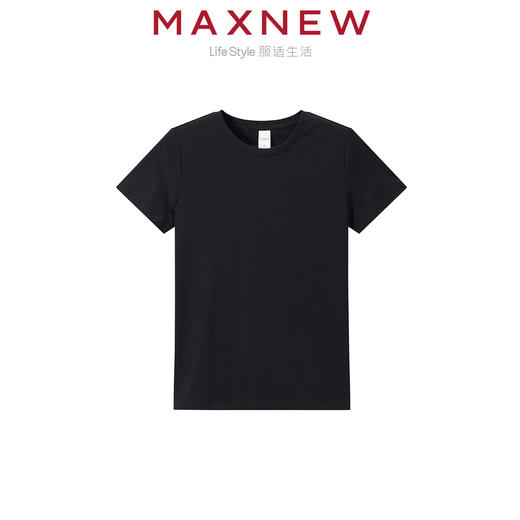 【T恤】女装MAX柔棉亲肤多彩百搭合体T恤 1N2221271 商品图1