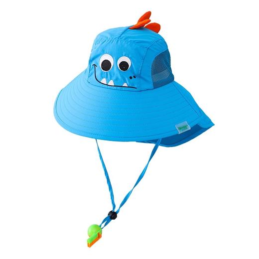 【360°全面防护帽，送小口哨！】宝宝防晒遮阳帽带风扇，夏防紫外线男女儿童渔夫帽，防风外出大帽檐-lm！ 商品图7