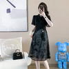 奢姿2025年夏装新款大码女装改良旗袍连衣裙胖妹妹拼接裙子9932890856【1】 商品缩略图1