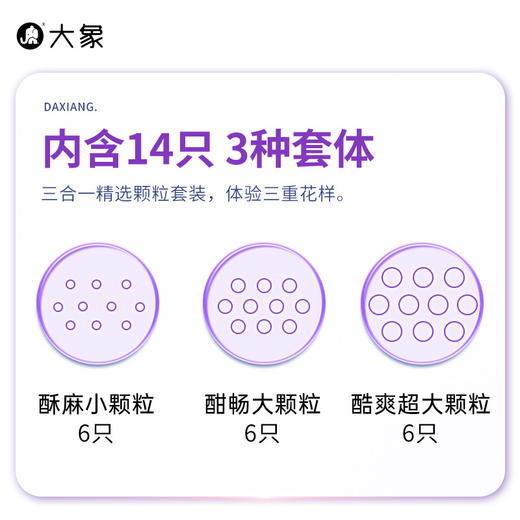 FX 大象激爽颗粒三合一套套 酥麻颗粒 全新感受 商品图2