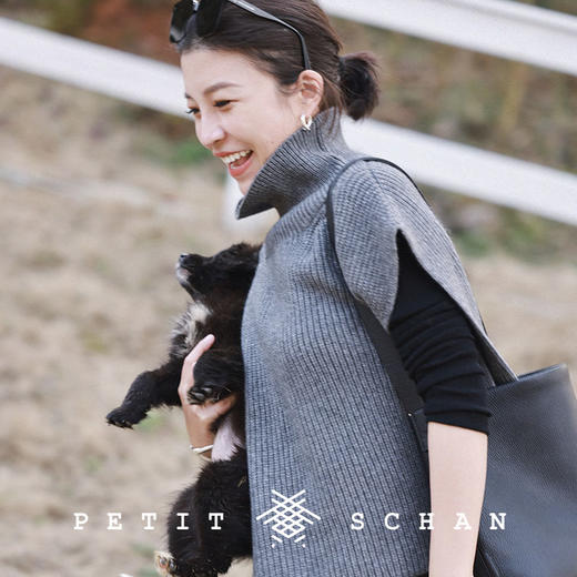 PETIT SCHAN小闪 CLO#202 Opéra 欧培拉 羊毛羊绒无袖廓形背心 商品图2