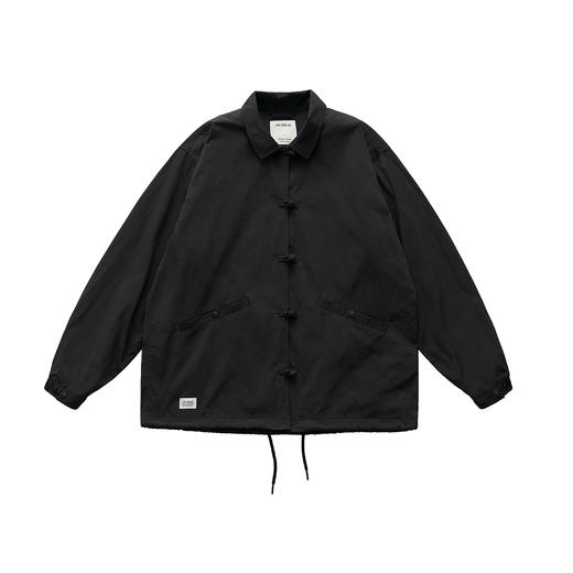 吃茶去chichaqu2024新中式盘扣尼龙教练夹克外套休闲百搭 商品图2