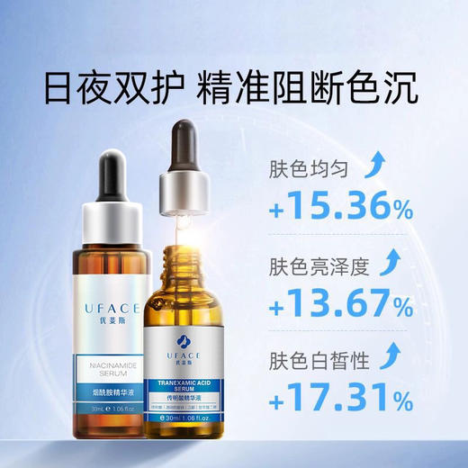 UFACE优斐斯传明酸/烟酰胺精华 30ml  氨甲环酸提亮肤色改善暗沉双子星组合 商品图4