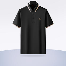 【新款DDP】大依优型大码短袖Polo衫前胸印花翻领加肥加大男士大号弹力透气舒适夏季半袖
