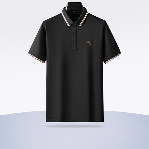 【新款DDP】大依优型大码短袖Polo衫前胸印花翻领加肥加大男士大号弹力透气舒适夏季半袖 商品图0