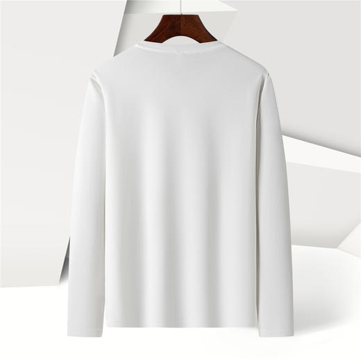 【珠地面料】罗蒙春夏V领t恤男长袖t恤男舒适男士t恤长袖上衣男体恤 商品图9