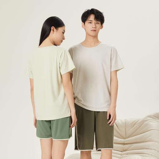 连绵·棉氨凉感短袖短裤情侣家居服（男/女） 商品图8