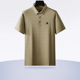 【新款DDP】大依优型大码短袖Polo衫前胸印花翻领加肥加大男士大号弹力透气舒适夏季半袖