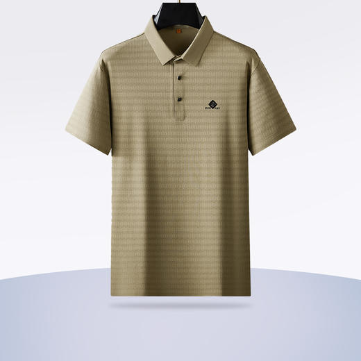 【新款DDP】大依优型大码短袖Polo衫前胸印花翻领加肥加大男士大号弹力透气舒适夏季半袖 商品图0