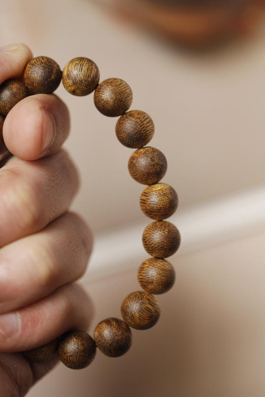 【青山特惠】10mm绿棋楠沉香 揽舒 手串搭配南红貔貅 c6 商品图3