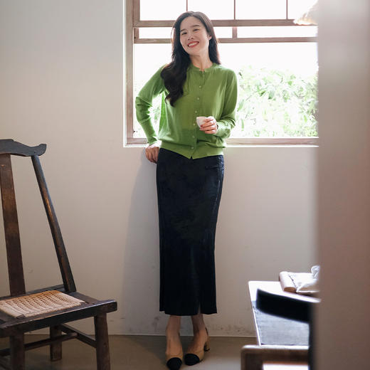 【福利清仓】新中式国风半身裙2024新款复古气质盘扣长裙 商品图4